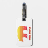 Étiquette À Bagage Eureka Springs Arkansas Ours arc-en-ciel (Dos Vertical)