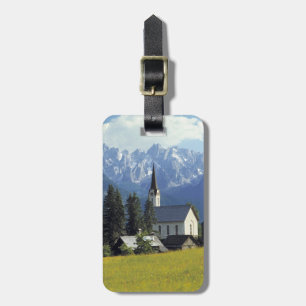 Étiquette À Bagage Europe, Autriche, Gosau. La flèche de l'église