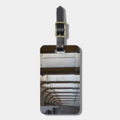 Étiquette À Bagage Europe, Portugal, Lisbonne. Colonnes De L'Arcade (Devant Vertical)