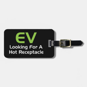 Étiquette À Bagage EV recherchant un récipient chaud