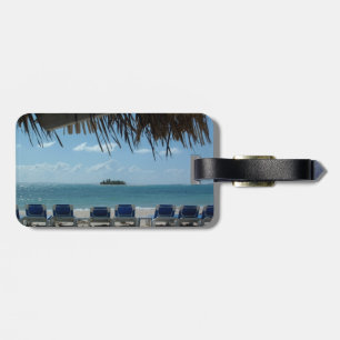 Étiquette À Bagage Évasion à l'étiquette de bagage de plage