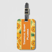 Étiquette À Bagage Événements tropicaux Ananas (Devant Vertical)