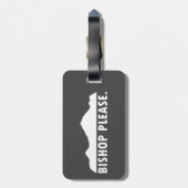Étiquette À Bagage Évêque S'Il Vous Plaît (Dos Vertical)