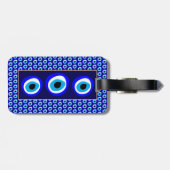 Étiquette À Bagage Evil Eye Talisman & arabe Amulet /turc, grec (Dos horizontal)