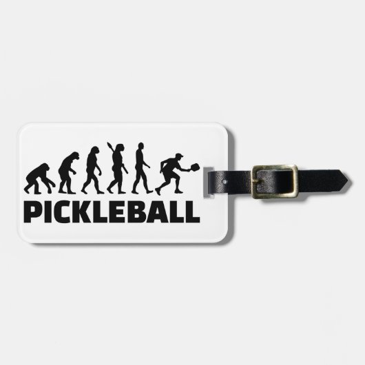Étiquette À Bagage Évolution du Pickleball (Devant horizontal)