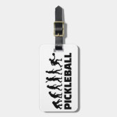 Étiquette À Bagage Évolution du Pickleball (Devant Vertical)