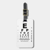Étiquette À Bagage Examen du graphique de test des yeux (Devant Vertical)