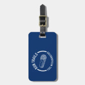 Étiquette À Bagage Exécuter Des Sentiers, Carburant Avec Burritos (Devant Vertical)