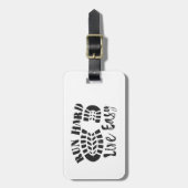 Étiquette À Bagage Exécutez dur, en direct facile (Devant Vertical)