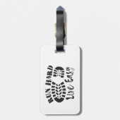 Étiquette À Bagage Exécutez dur, en direct facile (Dos Vertical)