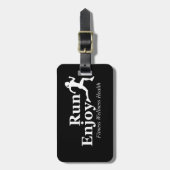 Étiquette À Bagage Exécutez et profitez (Devant Vertical)