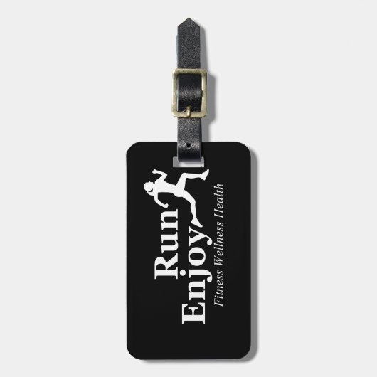 Étiquette À Bagage Exécutez et profitez (Devant Vertical)