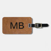 Étiquette À Bagage Exécutif simili cuir (Devant horizontal)