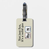 Étiquette À Bagage Exécution d'éléments de gaz solides (Dos Vertical)