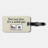 Étiquette À Bagage Exécution d'éléments de gaz solides (Dos horizontal)