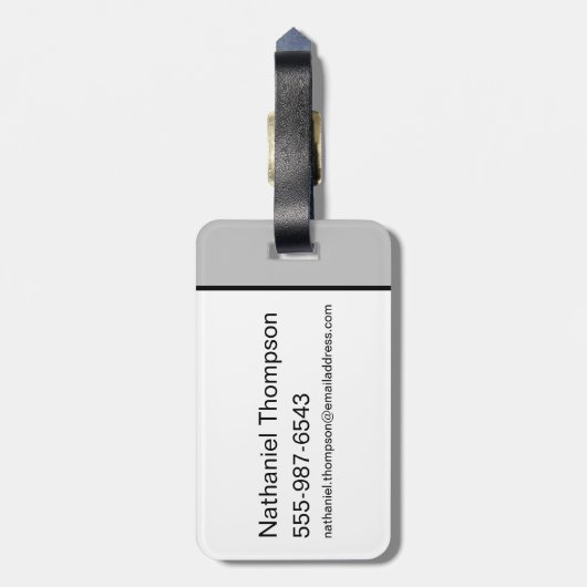 Étiquette À Bagage Exemplaires de crie TAZ™ (Dos Vertical)