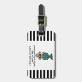 Étiquette À Bagage Exercice, Push, Jump Humour (Devant Vertical)