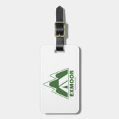 Étiquette À Bagage Exmoor National Park Mountains Camping (Devant Vertical)