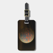 Étiquette À Bagage Exoplanet 55 Cancri E Et Sa Surface Moulée (Devant Vertical)