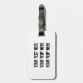 Étiquette À Bagage Exotic Rainbow Hummingbird (Dos Vertical)