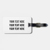 Étiquette À Bagage Exotic Rainbow Hummingbird (Dos horizontal)