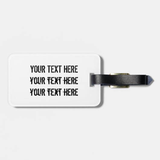 Étiquette À Bagage Exotic Rainbow Hummingbird (Dos horizontal)