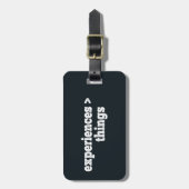 Étiquette À Bagage Expériences > Choses (Devant Vertical)