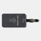 Étiquette À Bagage Exploration de l'espace Galaxy Universe Star Perso (Dos horizontal)