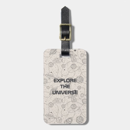 Étiquette À Bagage Exploration de l'espace Galaxy Universe Star Perso (Devant Vertical)