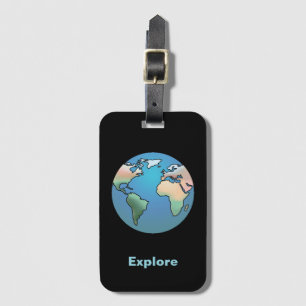 Étiquette À Bagage Explorer le monde
