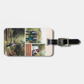 Étiquette À Bagage Explorez + Dream Tones naturelles et photo florale (Devant horizontal)