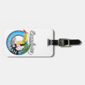 Étiquette À Bagage Explorez la zone de voyage des Caraïbes. (Devant horizontal)