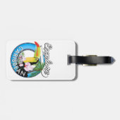 Étiquette À Bagage Explorez la zone de voyage des Caraïbes. (Dos horizontal)