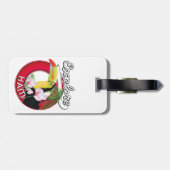 Étiquette À Bagage Explorez le logo Haïti. (Dos horizontal)