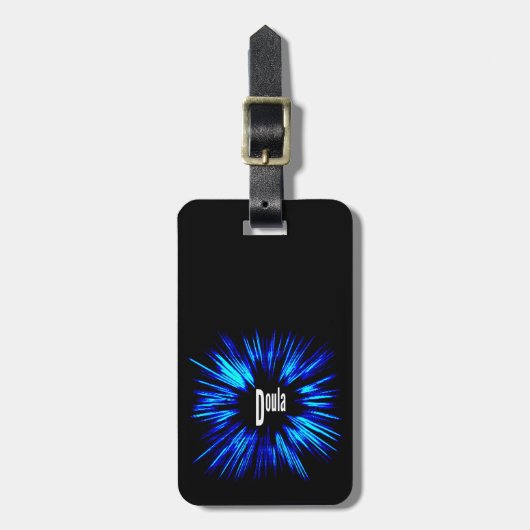 Étiquette À Bagage Explosion de Doula Star (Devant Vertical)