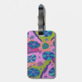 Étiquette À Bagage Explosion du dessin Abstrait couleur (Dos Vertical)