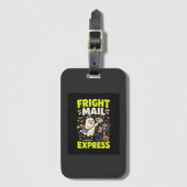 Étiquette À Bagage Express Courrier d'Effroi d'Halloween (Devant Vertical)