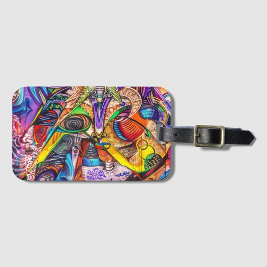 Étiquette À Bagage Express ton esprit urbain : Graffiti Art (Devant Horizontal)