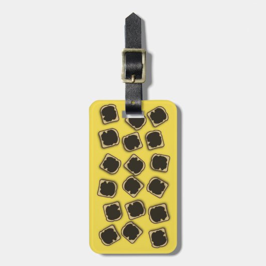 Étiquette À Bagage Extrait de levure australienne sur toast (Devant Vertical)