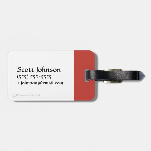 Étiquette À Bagage Eye of Sauron Icon (Dos horizontal)