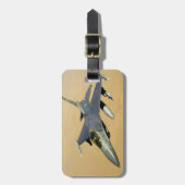 Étiquette À Bagage F-16 Avion de combat Falcon Block 40 (Devant Vertical)