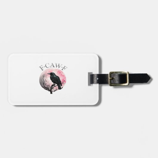 Étiquette À Bagage F-Caw-F Classique Rétro Cool (Devant horizontal)