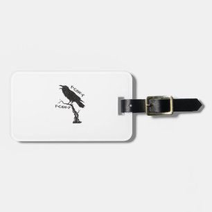 Étiquette À Bagage F-Caw-F Corbeau Jeu de mots Oiseau Drôle Criant Gr