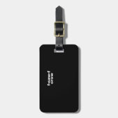 Étiquette À Bagage F-Caw-F Crow Funny Crow Retro Classic (Devant Vertical)