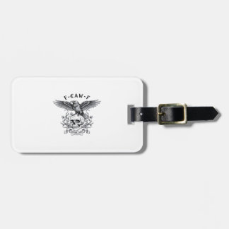 Étiquette À Bagage F-Caw-F Funny Crow Halloween Vintage Design