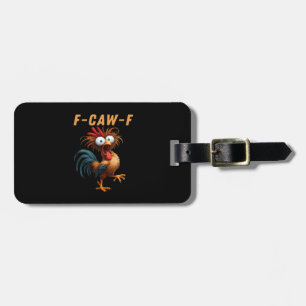 Étiquette À Bagage F-Caw-F Gothique Corbeau Humour Drôle Style Vintag