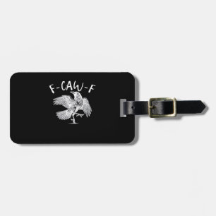 Étiquette À Bagage F-Caw-F Raven Retro Classique
