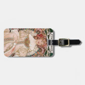 Étiquette À Bagage F. Champenois Imprimeur-Editeur d'Alphonse Mucha (Devant horizontal)