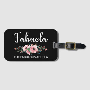 Étiquette À Bagage Fabuela Définition I - Fabela Flowery Abuela