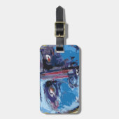 Étiquette À Bagage Face Abstraite (Devant Vertical)